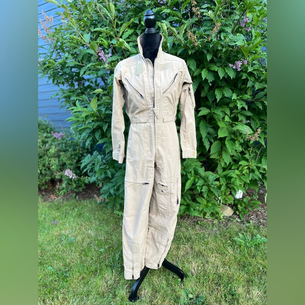 Top gun flight suit army jumpsuit aviator authentic vintage Air Force coveralls